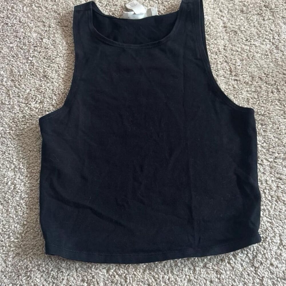 Forever-21 Women's Black Crop-top